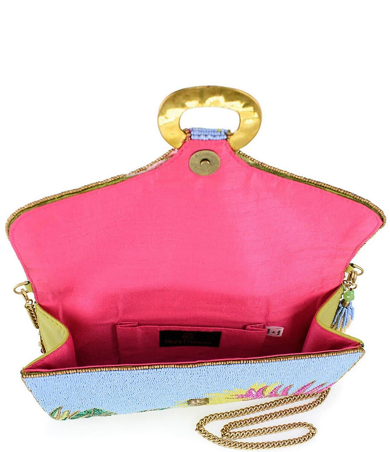 Mary Frances Tropics Beaded Crossbody Bag