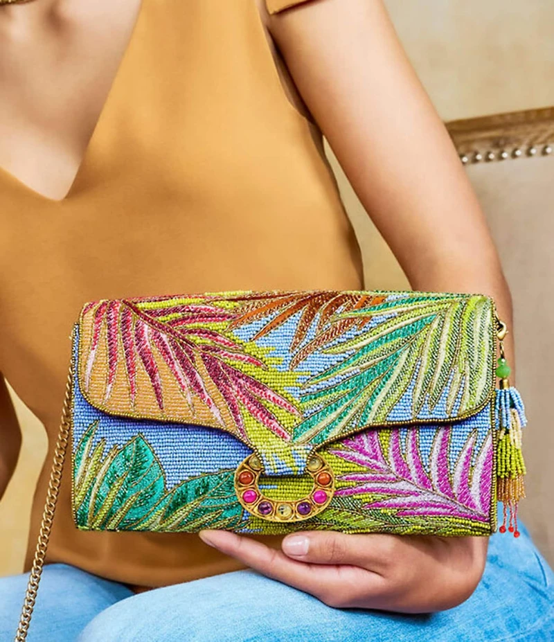 Mary Frances Tropics Beaded Crossbody Bag
