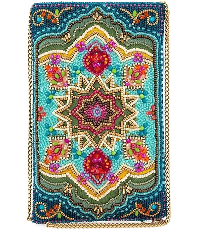 Mary Frances Venice Beaded Crossbody Phone Bag