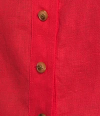 Mason's Andrea Coordinating Scoop Neck Button Front Linen Top
