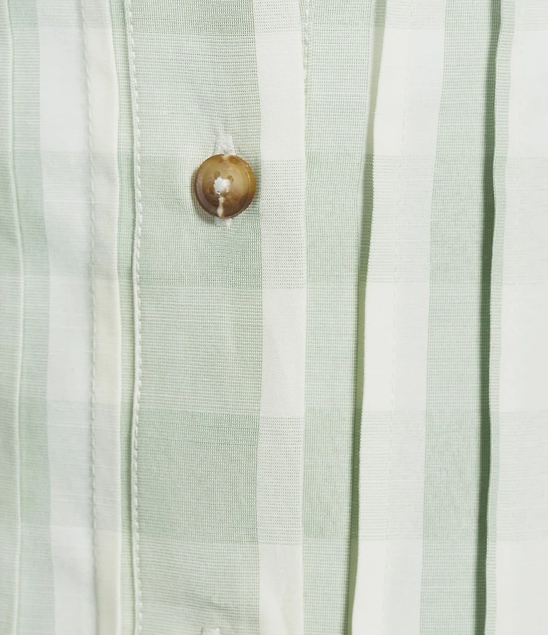 Mason's Daughter Andrea Coordinating Linen Pin Tuck Gingham A-Line Skirt