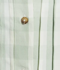 Mason's Daughter Andrea Coordinating Linen Pin Tuck Gingham A-Line Skirt