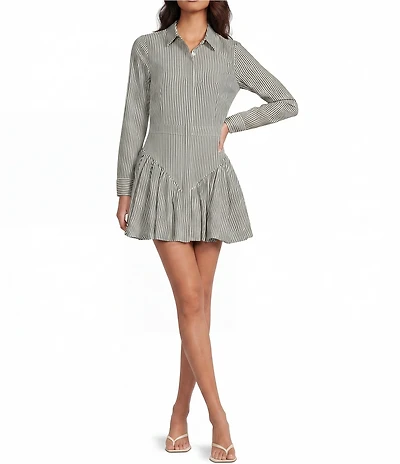 Mason's Daughter Harper Long Sleeve Striped Dress