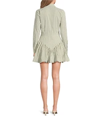 Mason's Daughter Harper Long Sleeve Striped Dress