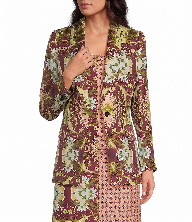 Mason's Daughter Larkin Floral Silk Blazer