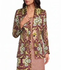 Mason's Daughter Larkin Floral Silk Blazer
