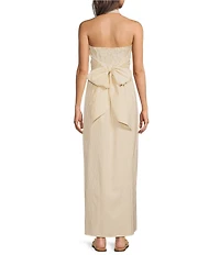 Mason's Daughter Molly Maxi Stripe Halter Dress