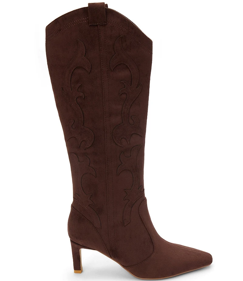Matisse Abrams Suede Tall Western Kitten Heel Boots