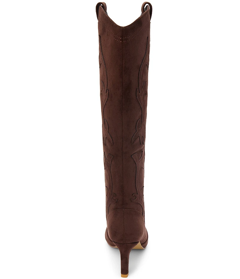 Matisse Abrams Suede Tall Western Kitten Heel Boots