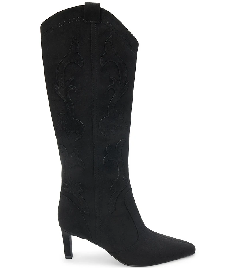 Matisse Abrams Suede Tall Western Kitten Heel Boots