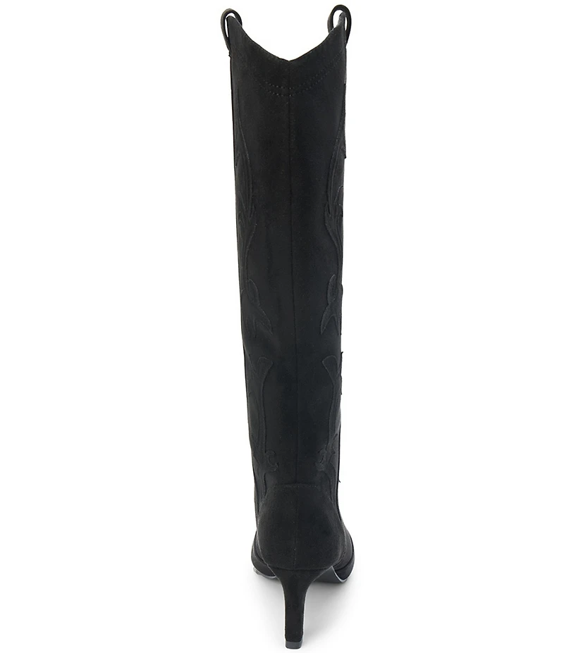 Matisse Abrams Suede Tall Western Kitten Heel Boots