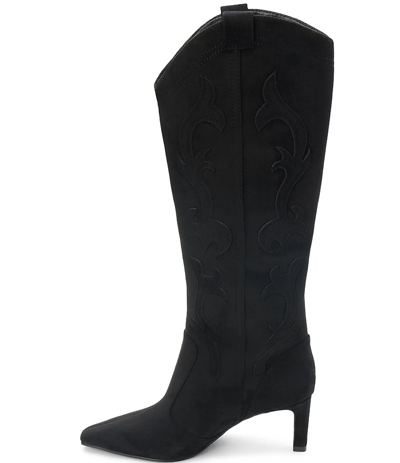 Matisse Abrams Suede Tall Western Kitten Heel Boots