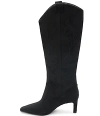 Matisse Abrams Suede Tall Western Kitten Heel Boots
