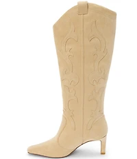 Matisse Abrams Suede Tall Western Kitten Heel Boots