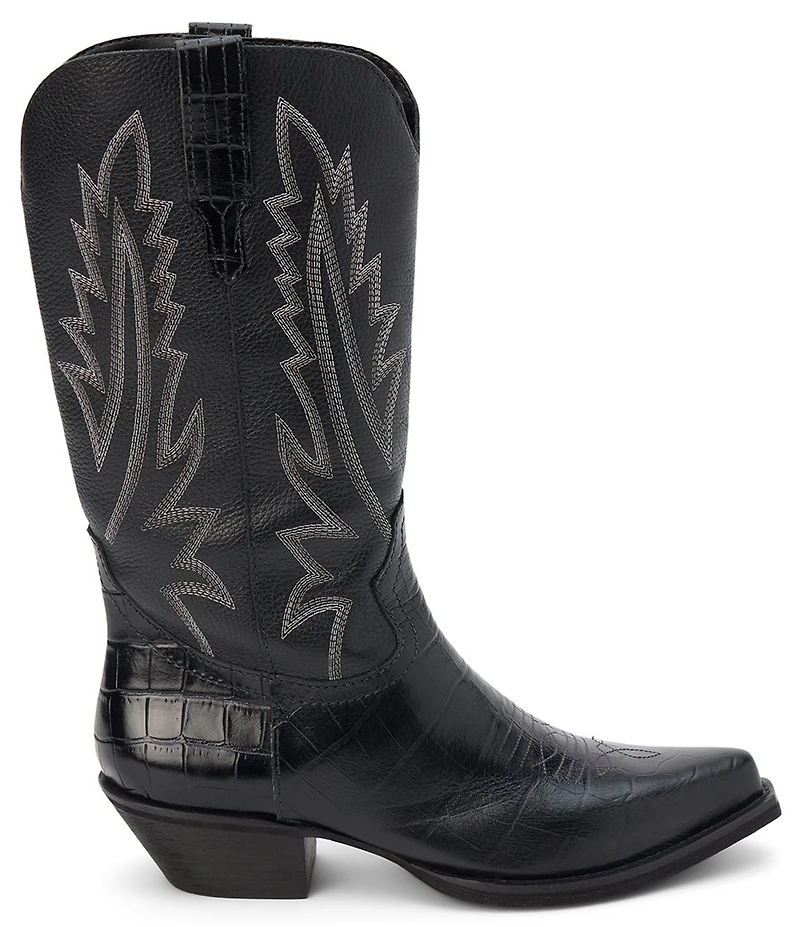 Matisse Arizona Leather Pointed Toe Western Tall Boots