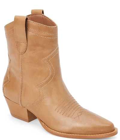 Matisse Arlo Leather Western Ankle Boots