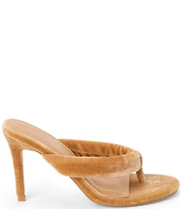Matisse Calvin Velvet Stiletto Thong Sandals