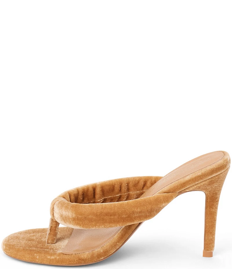 Matisse Calvin Velvet Stiletto Thong Sandals