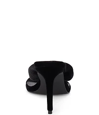 Matisse Calvin Velvet Stiletto Thong Sandals