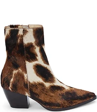 Matisse Caty Animal Print Calf Hair Western-Inspired Booties