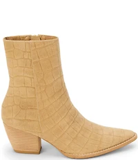 Matisse Caty Croco Embossed Suede Western-Inspired Booties