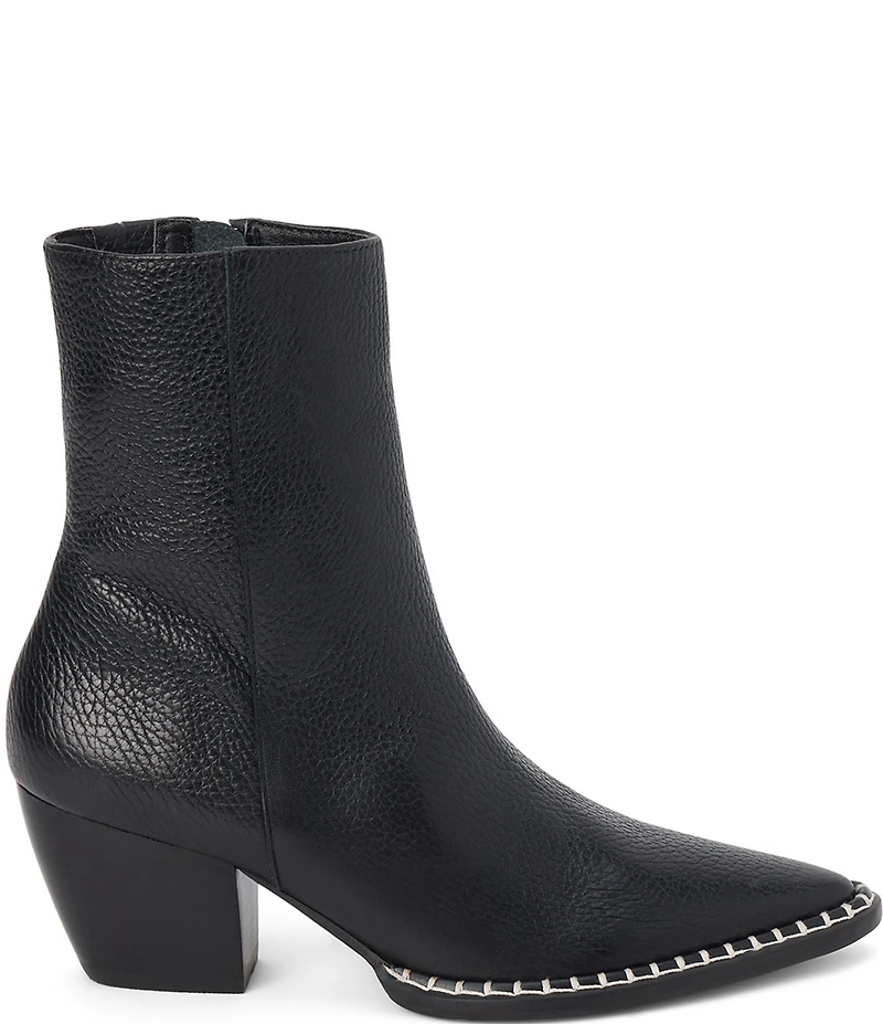 Matisse Caty Leather Whipstitch Western Booties