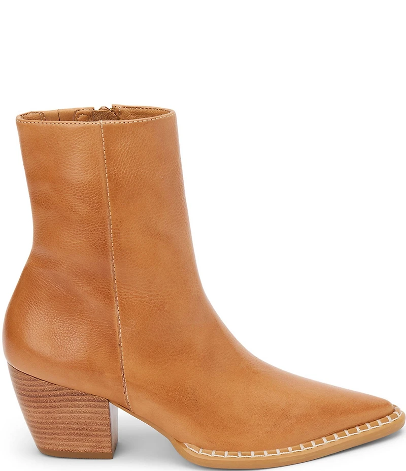 Matisse Caty Leather Whipstitch Western Booties