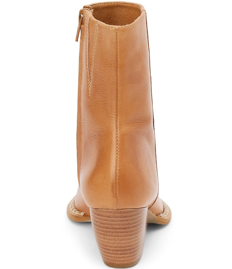 Matisse Caty Leather Whipstitch Western Booties
