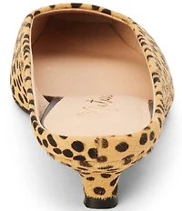 Matisse Classy Cheetah Print Calf Hair Kitten Heel Mules
