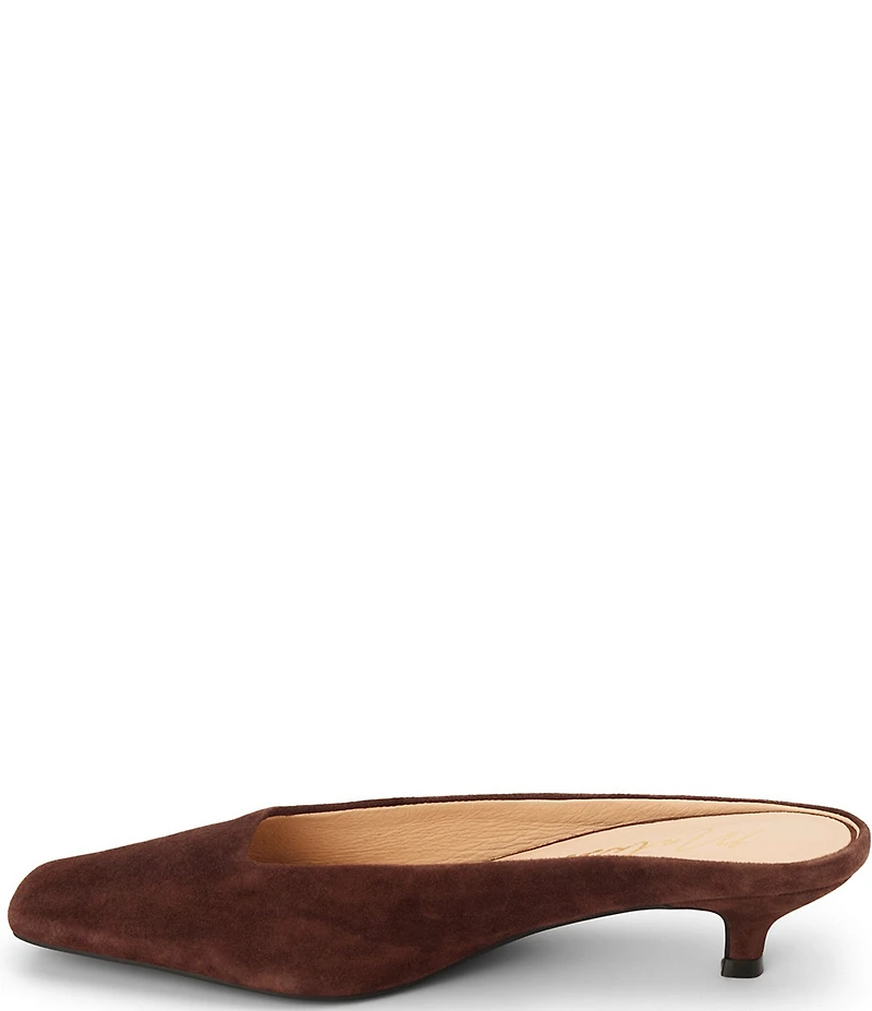 Matisse Classy Suede Kitten Heel Mules