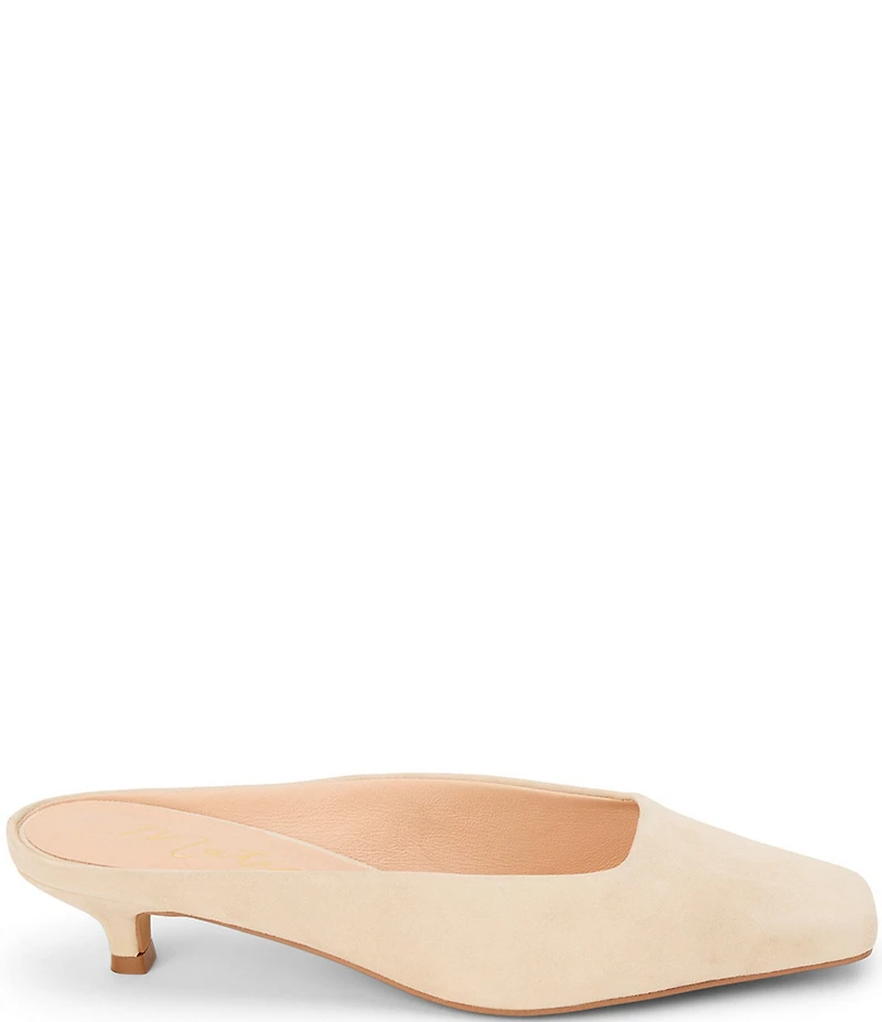 Matisse Classy Suede Kitten Heel Mules