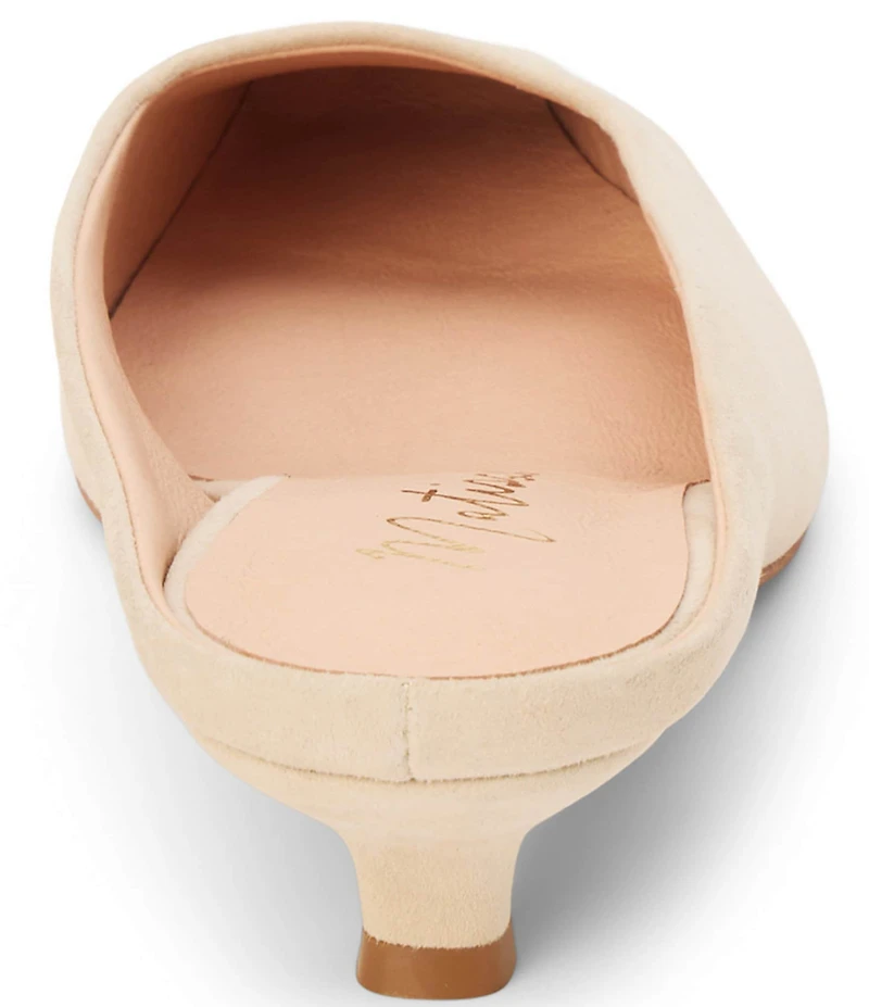 Matisse Classy Suede Kitten Heel Mules