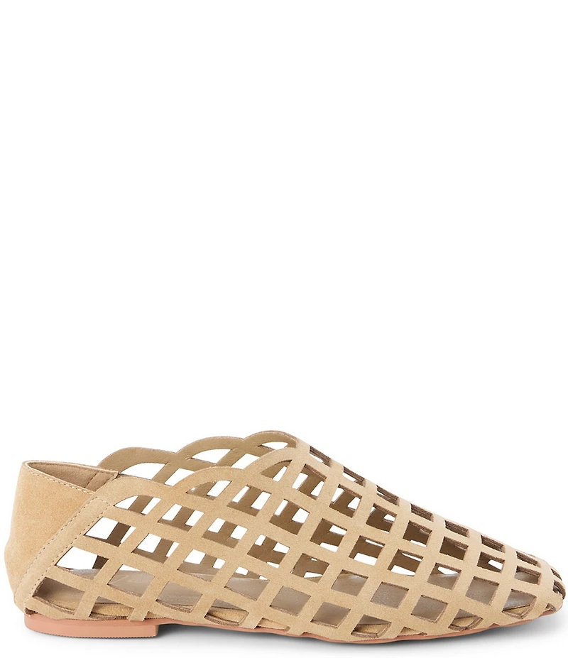 Matisse Cooper Suede Caged Ballet Flats