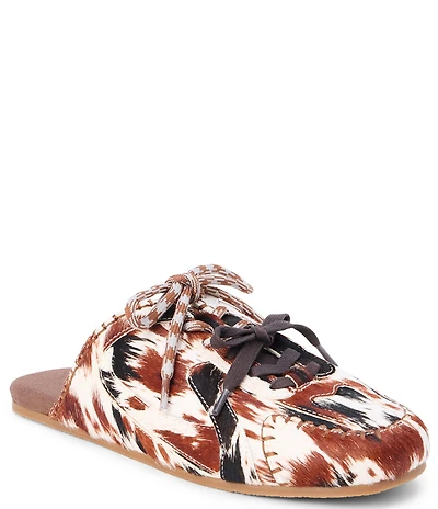 Matisse Devyn Printed Calf Hair Slip On Sneaker Mules