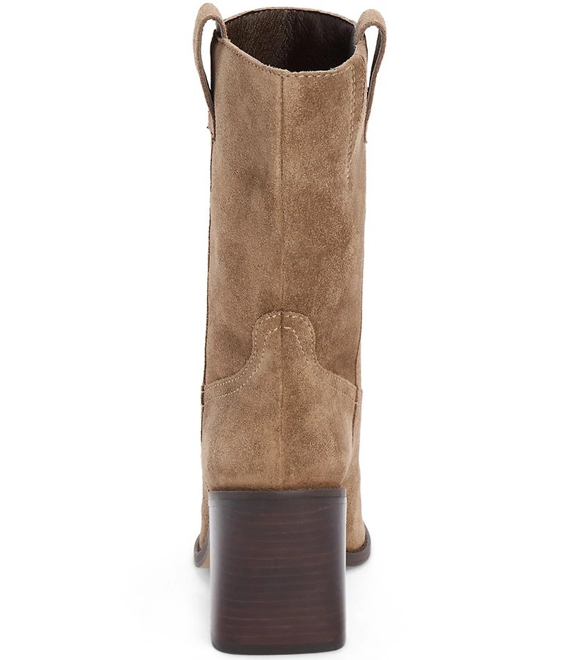 Matisse Downey Suede Mid Calf Block Heel Boots