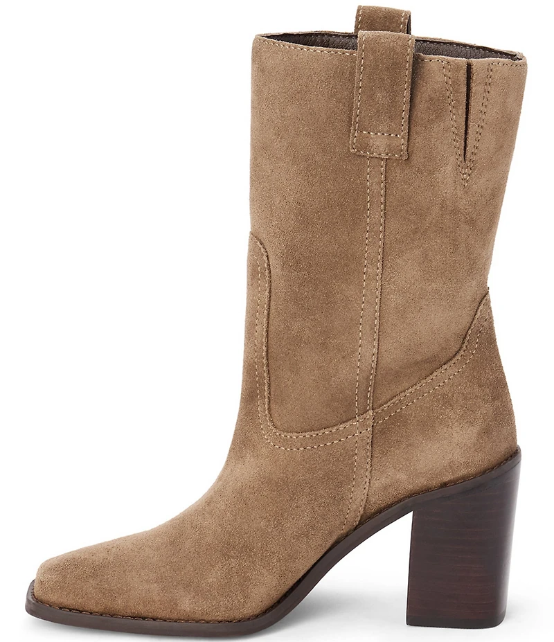 Matisse Downey Suede Mid Calf Block Heel Boots