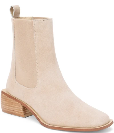 Matisse Effie Suede Square Toe Chelsea Booties