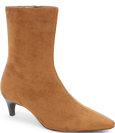 Matisse Esther Sueded Fabric Kitten Heel Mid Calf Boots