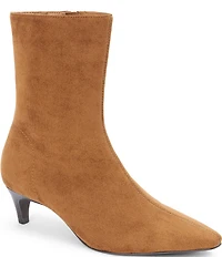 Matisse Esther Sueded Fabric Kitten Heel Mid Calf Boots