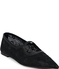Matisse Fleur Lace Pointed Toe Ballet Flats