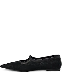 Matisse Fleur Lace Pointed Toe Ballet Flats