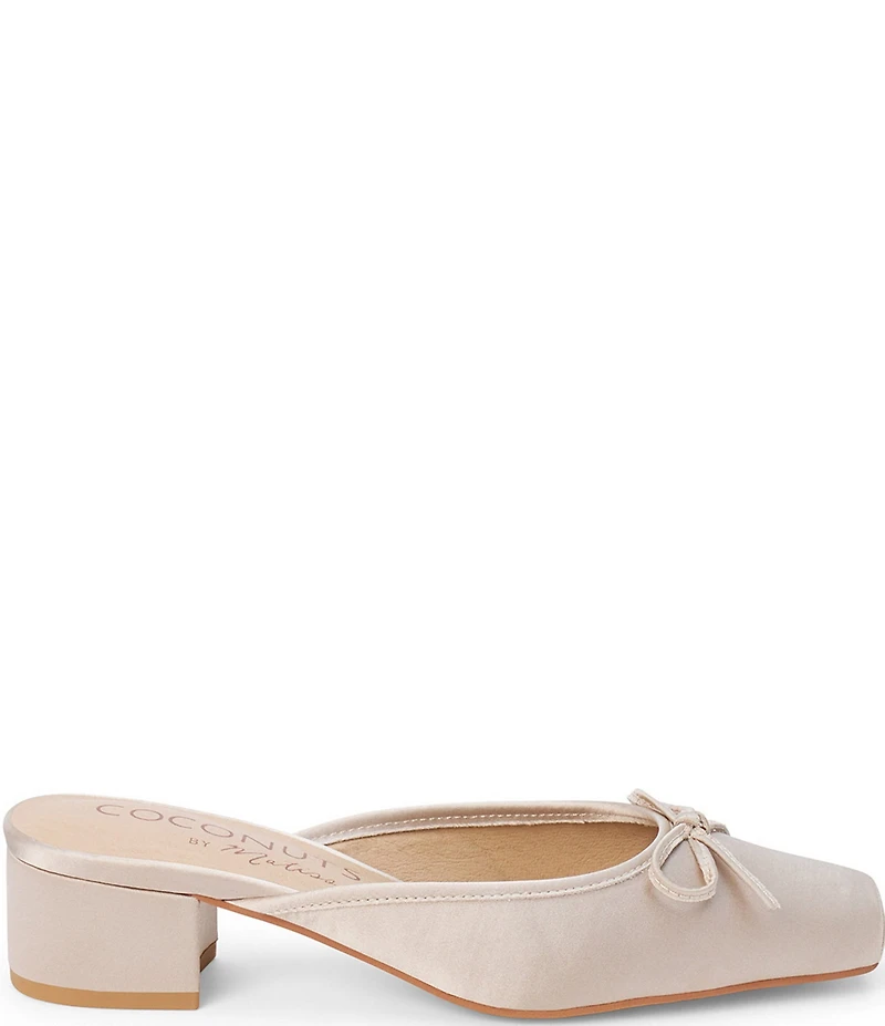 Matisse Geneva Fabric Slip On Leather Bow Mules