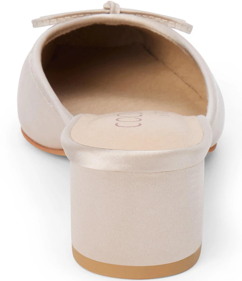 Matisse Geneva Fabric Slip On Leather Bow Mules