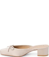 Matisse Geneva Fabric Slip On Leather Bow Mules