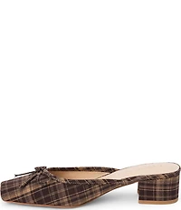 Matisse Geneva Fabric Slip On Leather Bow Mules