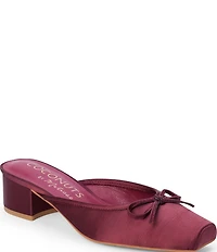 Matisse Geneva Fabric Slip On Leather Bow Mules