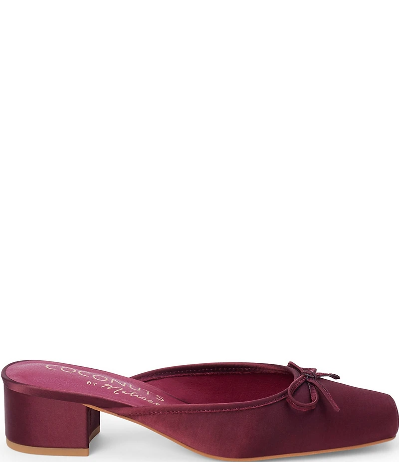 Matisse Geneva Fabric Slip On Leather Bow Mules