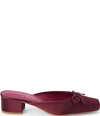Matisse Geneva Fabric Slip On Leather Bow Mules