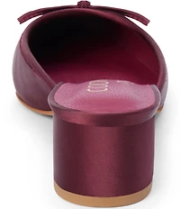 Matisse Geneva Fabric Slip On Leather Bow Mules