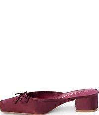 Matisse Geneva Fabric Slip On Leather Bow Mules